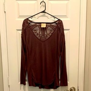 Free People Lace Back Tunic